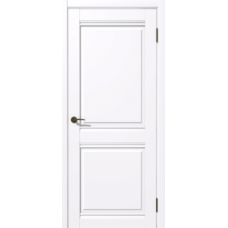 Дверь межкомнатная Дубрава Сибирь Геометрия Софт ОМЕГА белая, глухое полотно